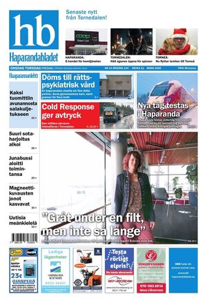 Förstasida Haparandabladet