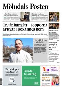 Förstasida Mölndals-Posten