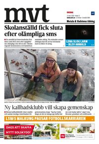 Förstasida Motala & Vadstena tidning