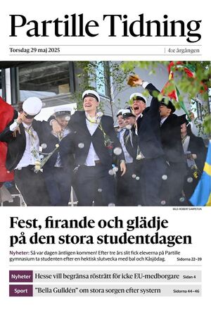 Förstasida Partille Tidning
