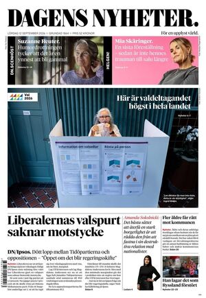 Förstasida Dagens Nyheter
