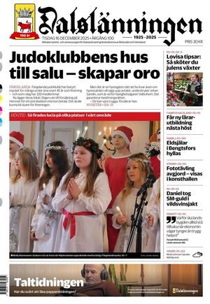 Förstasida Dalslänningen