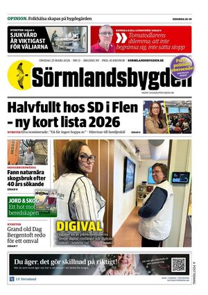 Förstasida Sörmlandsbygden