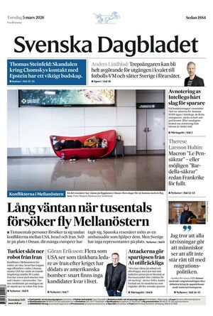 Förstasida Svenska Dagbladet