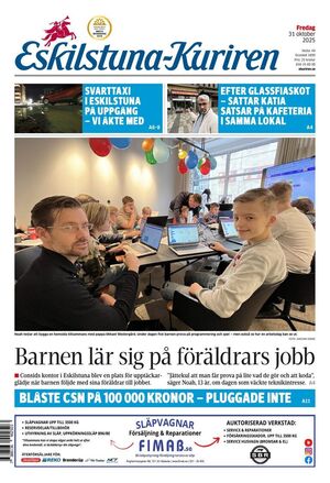 Förstasida Eskilstuna-Kuriren