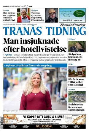 Förstasida Tranås Tidning