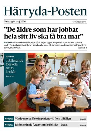 Förstasida Härryda-Posten