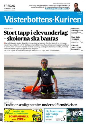 Förstasida Västerbottens-Kuriren