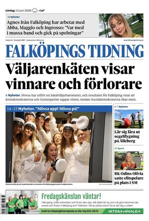 Förstasida Falköpings Tidning