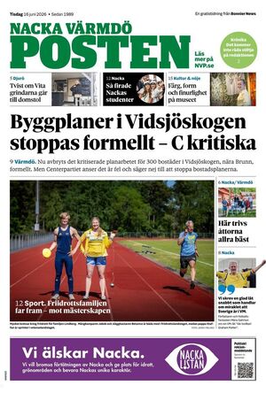 Förstasida Nacka Värmdö Posten Värmdö
