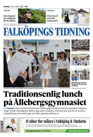 Förstasida Falköpings Tidning
