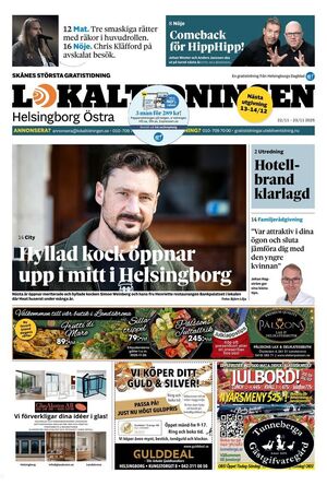 Förstasida Lokaltidningen Helsingborg