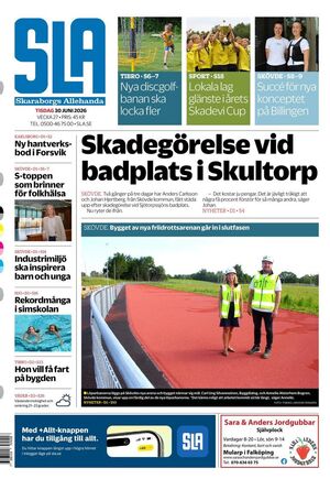 Förstasida Skaraborgs Allehanda