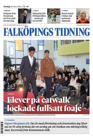 Förstasida Falköpings Tidning