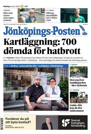 Förstasida Jönköpings-Posten