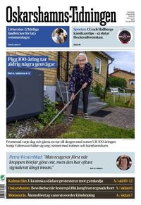 Förstasida Oskarshamns-Tidningen