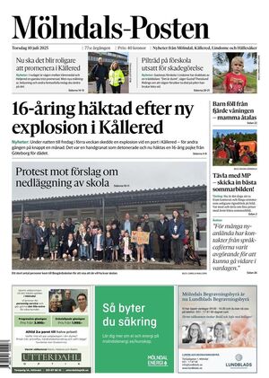 Förstasida Mölndals-Posten