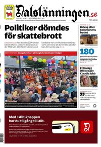 Förstasida Dalslänningen