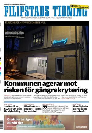 Förstasida Filipstads Tidning