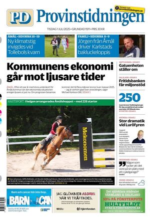 Förstasida Provinstidningen Dalsland
