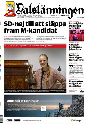 Förstasida Dalslänningen