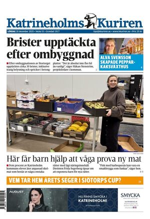 Förstasida Katrineholms-Kuriren