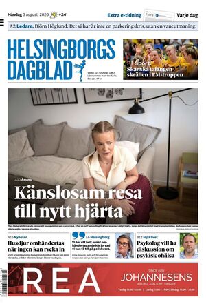 Förstasida Helsingborgs Dagblad