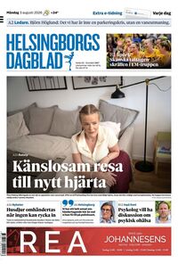 Förstasida Helsingborgs Dagblad