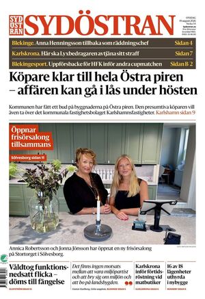 Förstasida Sydöstran
