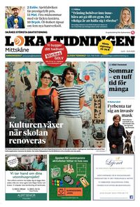 Förstasida Lokaltidningen Mittskåne