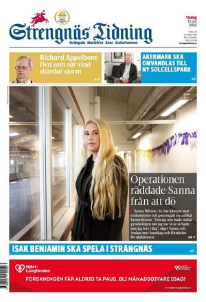 Förstasida Strengnäs Tidning