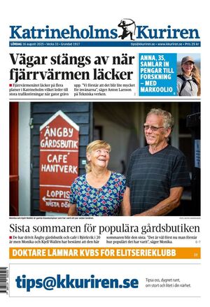 Förstasida Katrineholms-Kuriren