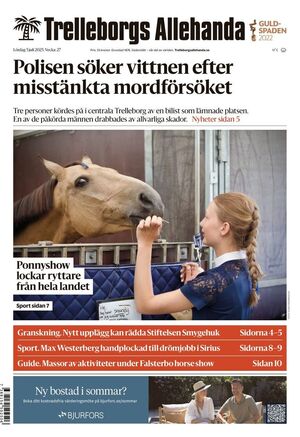 Förstasida Trelleborgs Allehanda