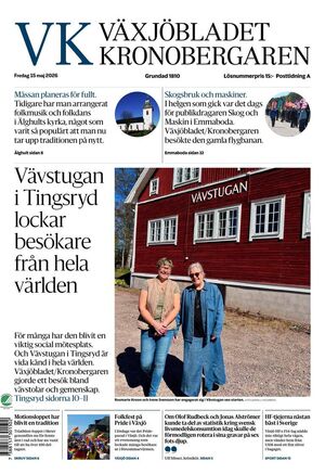 Förstasida Växjöbladet Kronobergaren