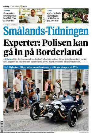 Förstasida Smålands-Tidningen