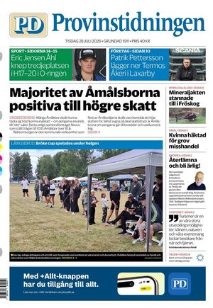 Förstasida Provinstidningen Dalsland