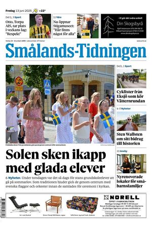 Förstasida Smålands-Tidningen
