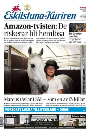 Förstasida Eskilstuna-Kuriren