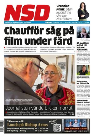 Förstasida Norrländska Socialdemokraten